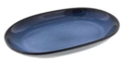 Oldenhof 1821 Ovale Serveerschaal ø 30,5 X 21 Cm Aardewerk Azuurblauw