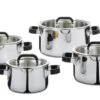 Spring Fusion2+ Pannenset Met Glasdeksels Rvs 4-delig -Keukenbenodigdheden Winkel 0385850604