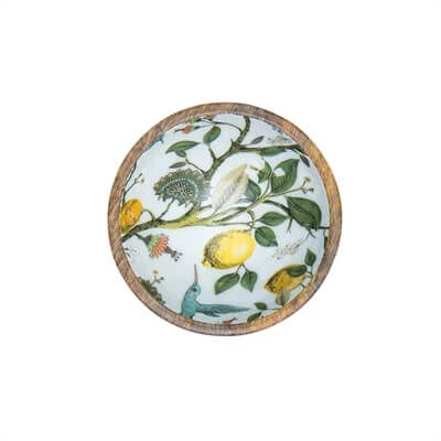 By Room Schaal Rond ø 18 Cm Mangohout Lemon Bird 3 By Room Schaal Rond ø 18 Cm Mangohout Lemon Bird