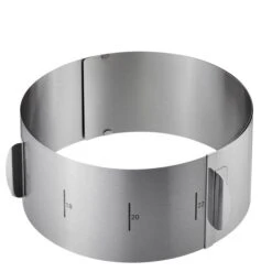 Gefu Tondo Verstelbare Taartring 10 Cm Hoog Roestvrij Staal