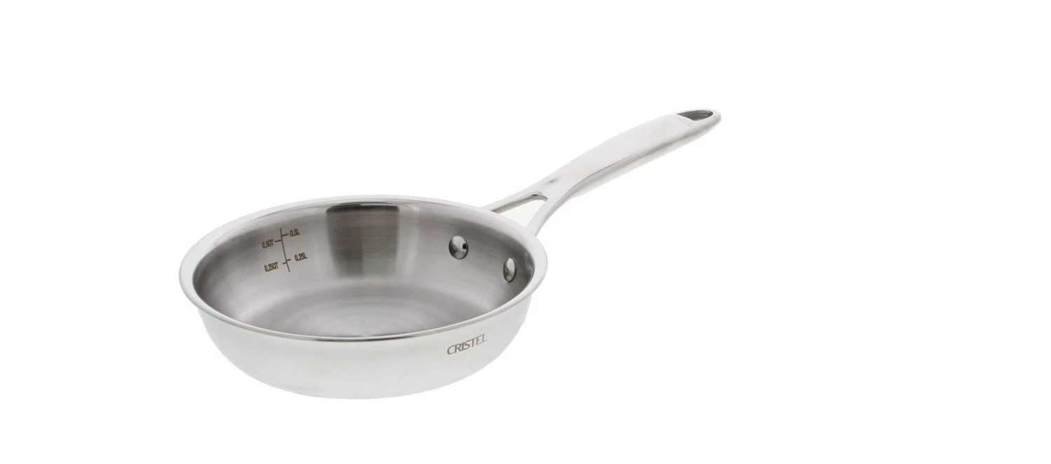 Cristel Castel'Pro Multiply Hoge Koekenpan ø 16 Cm Rvs 3 Cristel Castel'Pro Multiply Hoge Koekenpan ø 16 Cm Rvs