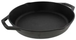 Lodge Bakpan Met 2 Grepen En Schenktuiten Ø 30 Cm Gietijzer Zwart