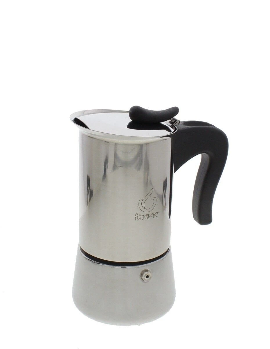 Forever Miss Splendy Inductie Mokapot 4-kops Rvs Glans 3 Forever Miss Splendy Inductie Mokapot 4-kops Rvs Glans