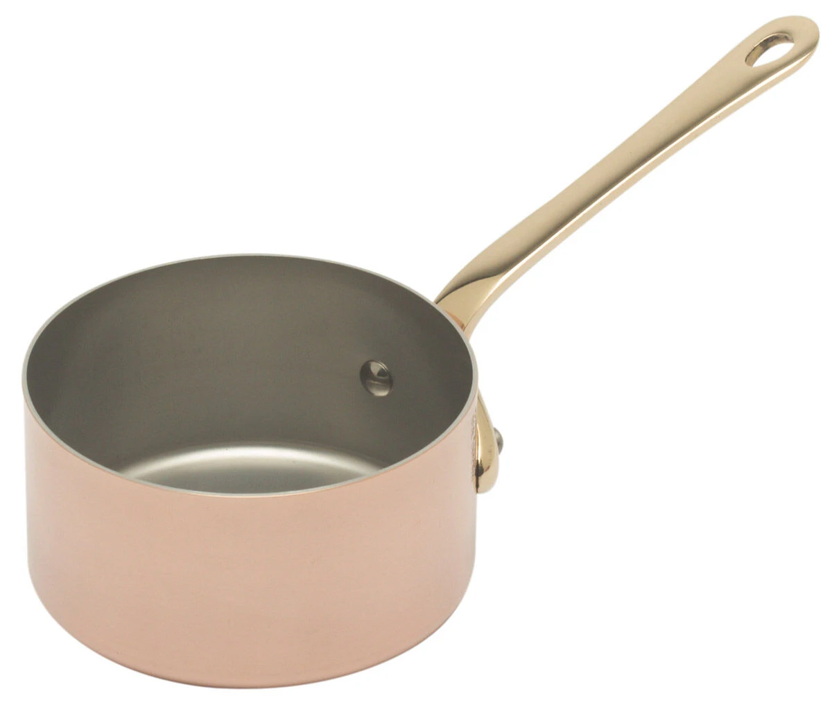 Mauviel M'Minis Steelpan Rond ø 9 Cm Koper Bronzen Greep 3 Mauviel M'Minis Steelpan Rond ø 9 Cm Koper Bronzen Greep