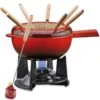Spring Saas Fee Kaasfondueset ø 20 Cm 8-persoons Gietijzer Rood -Keukenbenodigdheden Winkel 2892566020