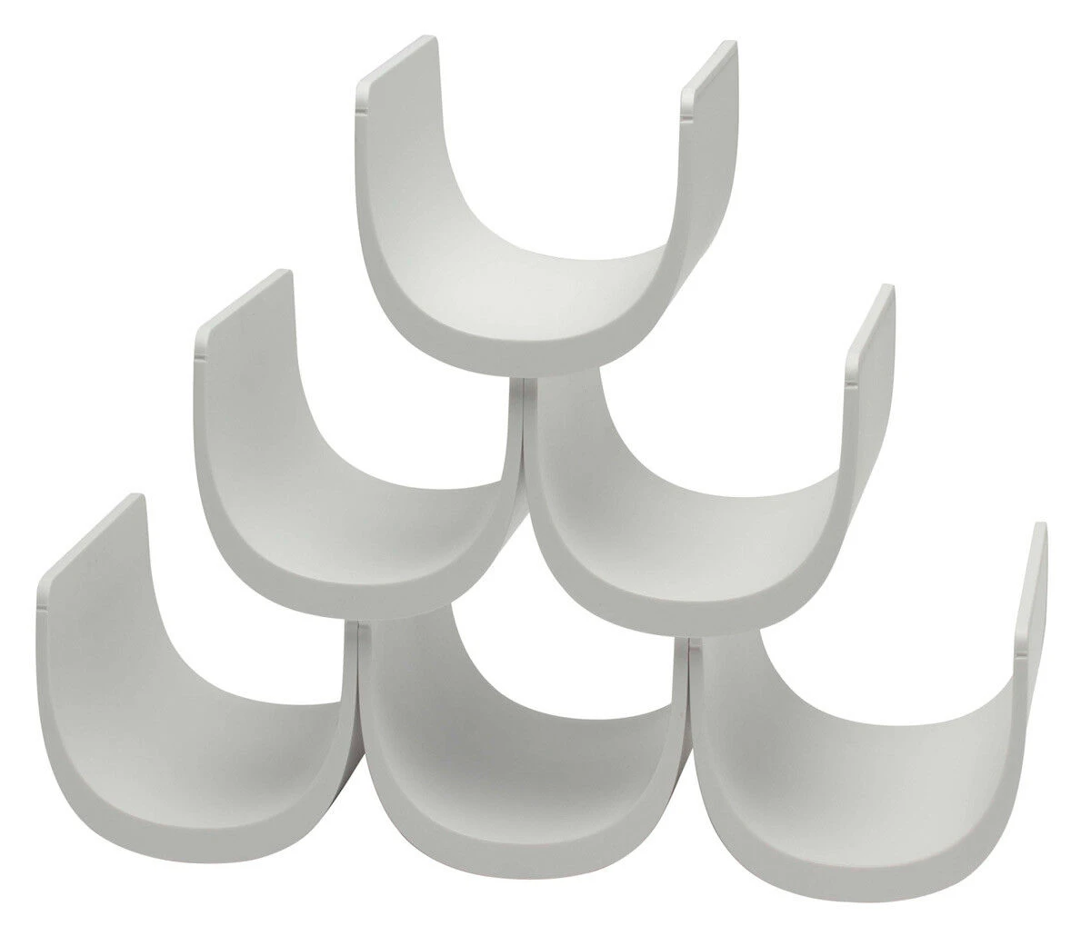 Alessi Noè Wijnrek 6 Flessen Kunststof Wit 3 Alessi Noè Wijnrek 6 Flessen Kunststof Wit