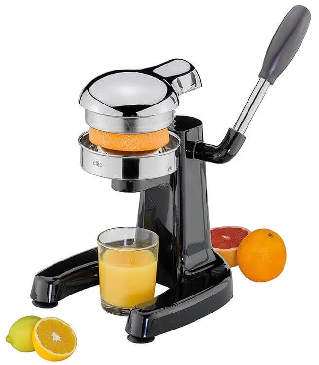 Cilio Positano Profi Citruspers 25 Cm Rvs Zwart 6 Cilio Positano Profi Citruspers 25 Cm Rvs Zwart - Afbeelding 4