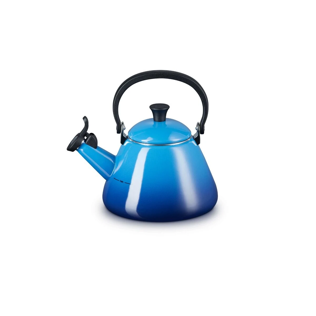 Le Creuset Kone Fluitketel 1,6 Liter Staal Azure 3 Le Creuset Kone Fluitketel 1,6 Liter Staal Azure