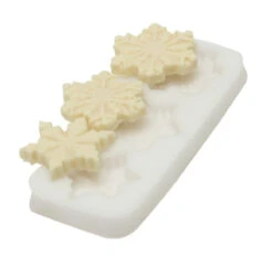 Silikomart Sugarflex Decoratiemal Sneeuwkristallen Silicone Wit 3-delig