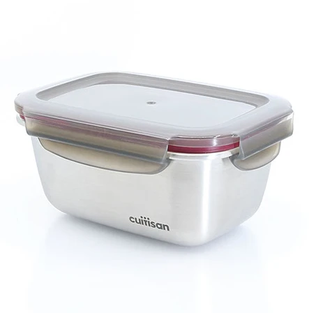 Cuitisan Foodcontainer Rechthoekig 500 Ml Rvs 3 Cuitisan Foodcontainer Rechthoekig 500 Ml Rvs