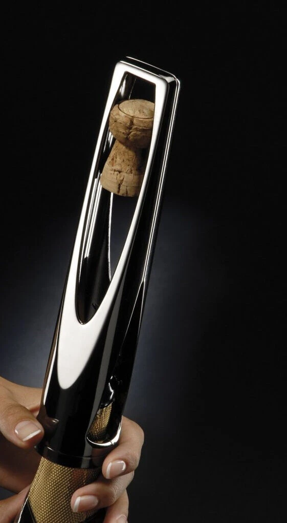 Le Creuset Screwpull SW-105 Pop Bulle Kurkentrekker Satin Chrome 3 Le Creuset Screwpull SW-105 Pop Bulle Kurkentrekker Satin Chrome