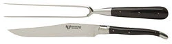 Laguiole En Aubrac Trancheerset Buffelhoorn Zwart 2-delig 3 Laguiole En Aubrac Trancheerset Buffelhoorn Zwart 2-delig