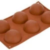 Silikomart Bakvorm 6 Halve Bollen ø 6 Cm Silicone Bruin -Keukenbenodigdheden Winkel 7436 22370 1