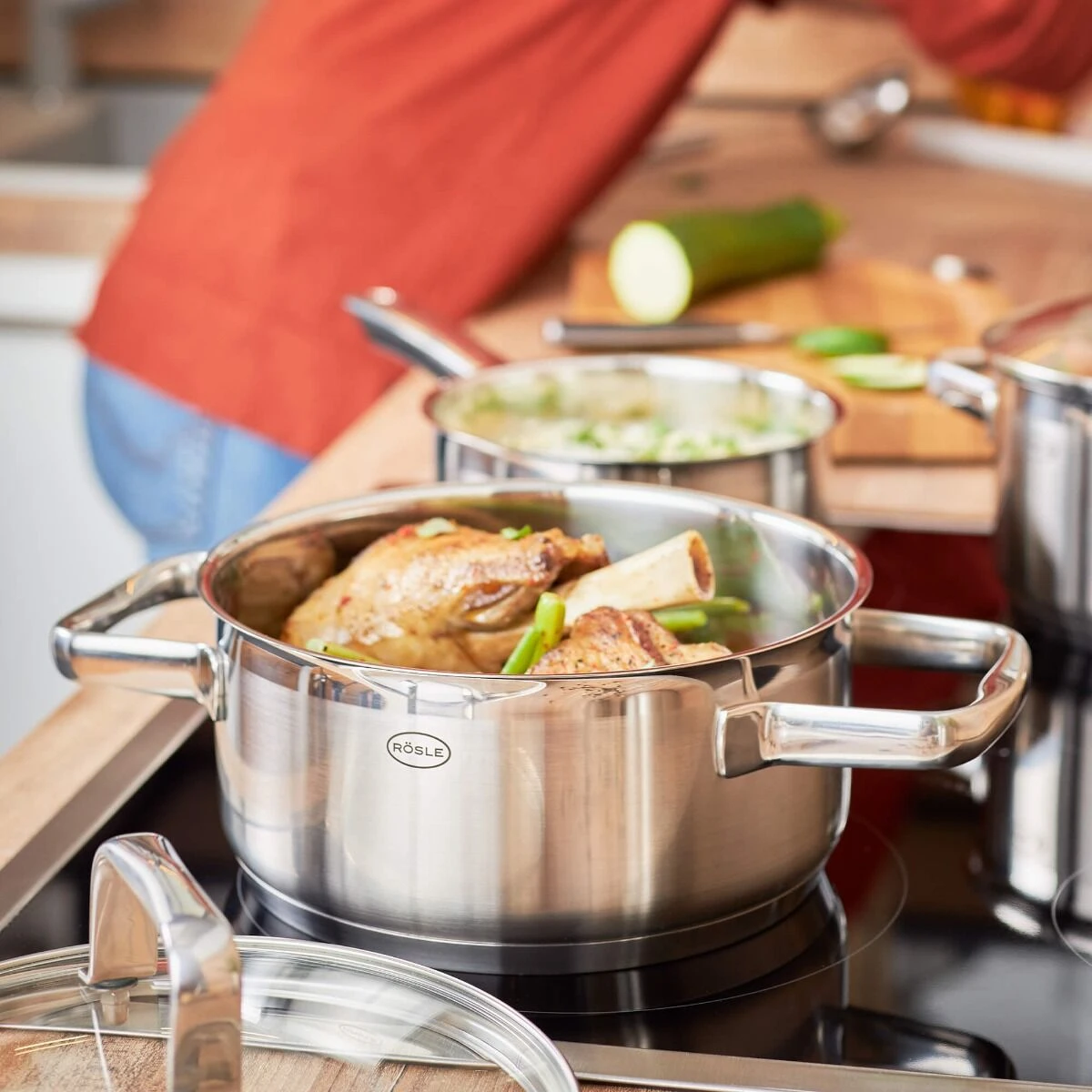 Rösle Charm Lage Kookpan Met Glasdeksel ø 20 Cm Rvs 6 Rösle Charm Lage Kookpan Met Glasdeksel ø 20 Cm Rvs - Afbeelding 4