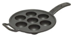 Lodge Pro-logic Aebleskiverpan ø 23 Cm Gietijzer Zwart