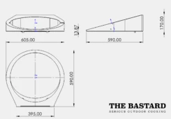 The Bastard Pizza-rotisserie Voor Large -Keukenbenodigdheden Winkel afmetingen rotisserie