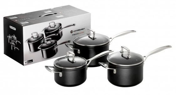 Le Creuset Les Forgées Steelpannenset Aluminium 3-delig 3 Le Creuset Les Forgées Steelpannenset Aluminium 3-delig