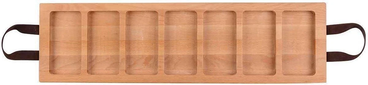 Bowls And Dishes Puur Hout Serveerplank 7-vaks Beukenhout 3 Bowls And Dishes Puur Hout Serveerplank 7-vaks Beukenhout