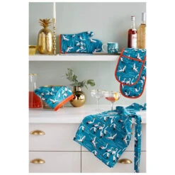 Ulster Weavers Cranes Schort Katoen Blauw -Keukenbenodigdheden Winkel cranes 3