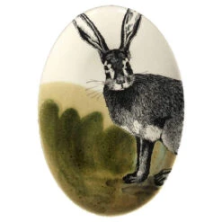 Duro Hunting Hare Ovaal Bord 39 X 28 Cm Aardewerk