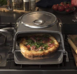 Oldenhof Fernus Stovetop Pizzaoven Rvs -Keukenbenodigdheden Winkel fernus silver sfeer