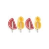 Lekue Lékué Fun & Sun Ijsvorm Watermeloen Ananas Silicone Rood 4 Stuks -Keukenbenodigdheden Winkel foremki do lodow na patyku tropical xl zestaw 4 szt