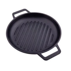 Victoria Skillet Grillpan Met 2 Grepen ø 26 Cm Geëmailleerd Gietijzer