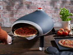 Delivita Diavolo Gas Pizza-oven Compleet Navy Blue -Keukenbenodigdheden Winkel kw delivita bl ss01 ss24