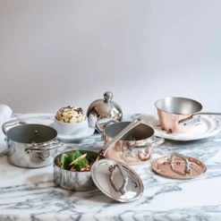 Mauviel M'Minis Steelpan Rond ø 9 Cm Koper Bronzen Greep 5 Mauviel M'Minis Steelpan Rond ø 9 Cm Koper Bronzen Greep -Keukenbenodigdheden Winkel mauviel m mini 3