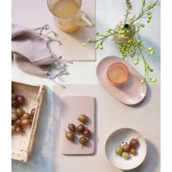 Finesse Monaco XL Placemat 35 X 48 Cm Kunstleer Steel Grey -Keukenbenodigdheden Winkel monaco 2 18