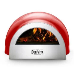 Delivita Houtgestookte Oven 65 X 59 X 39 Cm Chili Red