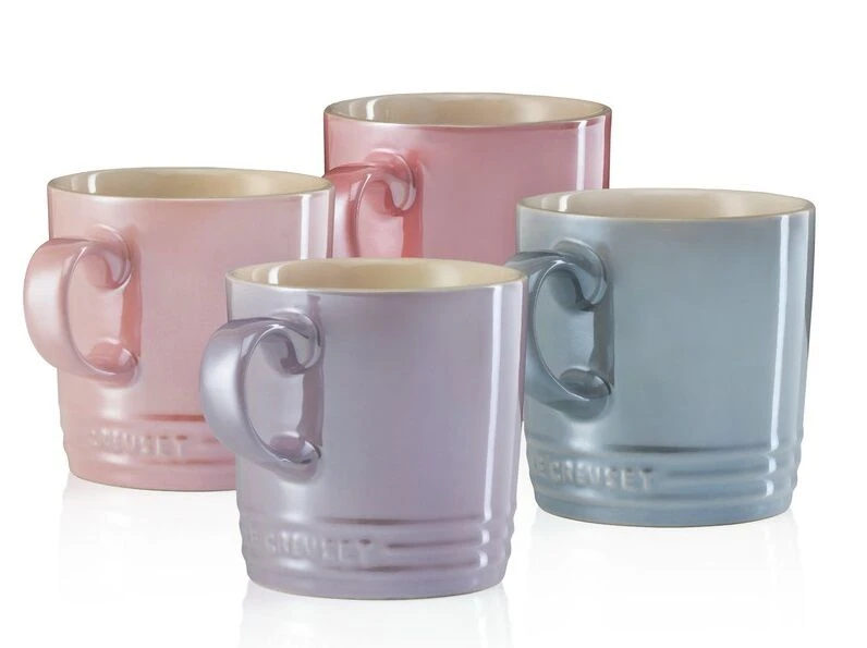 Le Creuset Metallics Mok 350 Ml Aardewerk Rozetinten 4-delig 4 Le Creuset Metallics Mok 350 Ml Aardewerk Rozetinten 4-delig - Afbeelding 2