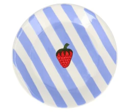 Oldenhof Aardbei Ontbijtbord ø 20 Cm Aardewerk Lila