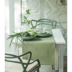 Finesse Monaco Tafelloper 140 X 45 Cm Kunstleer Taupe -Keukenbenodigdheden Winkel univ 2 2 16